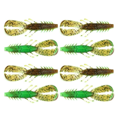 Soft Baits Shrimp Lures Artificial Fishing Baits Lure for Trout 7.5cm 3.7g Shrimp Swimbait Fishing Tackle 8pcs