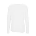 thumbnail image 5 of BLVB Long Sleeve Tops for Women Trendy Asymmetrical Neck Ruched Going out Tops Spring Fall Fashion Tee Shirts Outfits, 5 of 6