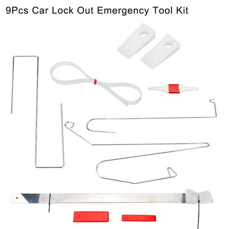 Noroomaknet 9pcs Universal Car Driver Door Lock Out Tools Key