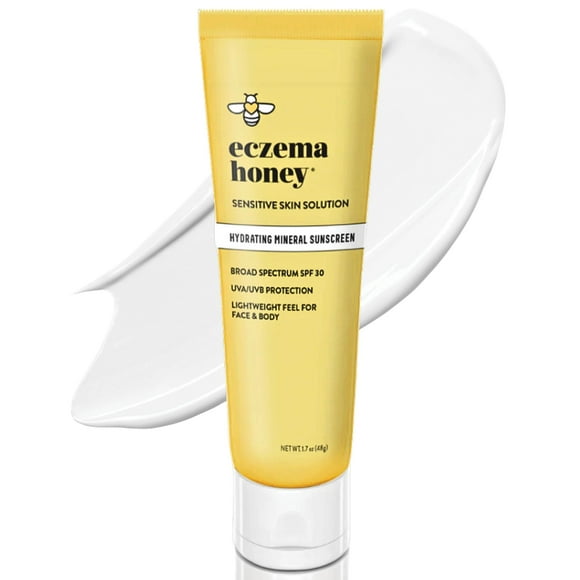Protector solar para eccema, miel, mineral hidratante, SPF 30, 50 ml