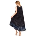 thumbnail image 2 of Sakkas Starlight Second Caftan Tank Dress/Cover Up Tie Dye Womens Beach Kaftan - 35-BlackBlue - One Size, 2 of 5