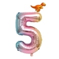thumbnail image 2 of de papel de aluminio degradado de 32 pulgadas Números grandes 0-9 Decoraciones para de cumpleaños Globo de número grande de Cinco BLESIY Globo digital, 2 of 6