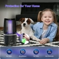 thumbnail image 2 of Queenmew Bug Zapper for Indoor Outdoor, 360° Attract Electric Fly Catcher Mosquito Killer Lamp, Rechargeable USB Mosquito Zapper Black, 2 of 8