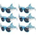 thumbnail image 1 of Shark Glasses Party Favors, 6pcs Shark Photo Booth Props Ocean Pool Party Supplies Costume, 1 of 5