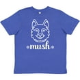 thumbnail image 3 of Inktastic Husky Sled Dog Mush Youth T-Shirt, 3 of 5
