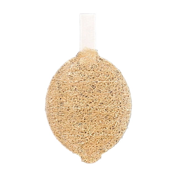 Travel Loofah Sponge for Women & Men, Natural Shower Exfoliating Body Scrubber for Deep Clean, Quick-Drying, Lightweight Travel Sponge, Rich Lather