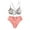 a-3Pink2, variant on VNKIDY Womens Thin Spaghetti Strap V Neck Cross Back Floral Print Top Solid High Waist Two Piece Bikini Set Regular Fit Quick Dry Summer Beach Swim Bath Suits For Ladies XL