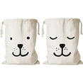 thumbnail image 1 of 2 Laundry Bags with Drawstring, Large Canvas Laundry Bags, Travel Bags, Storage Bags, 1 of 5