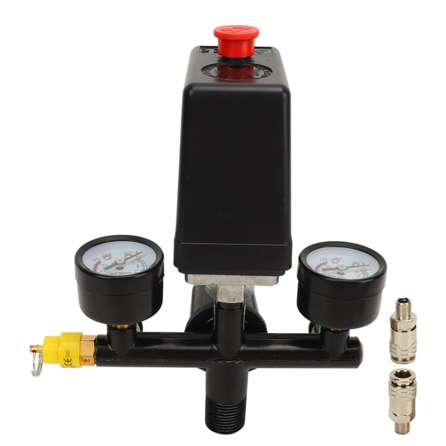 Válvula de control del interruptor de presión del compresor de aire FBANG, estilo 3 en 1, conector rápido, suministros para compresores de aire