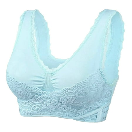 2025 Women s Front Side Buckle Womens Bras Push Up Lace Edge without Steel Backless Bra Ring Movement Seamless Gathering Bra Packs Adjustment Yoga