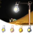 thumbnail image 1 of Linterna de camping multifuncional Llavero de luz | Luz de trabajo portátil recargable | Montaje magnético | 4 modos de color ajustables | Batería de 300 mAh | Resistente al agua | Oro rosa, 1 of 5