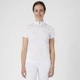 thumbnail image 3 of HORZE Kaitlin Women's Equestrian Moisture-Wicking Short Sleeve Show Shirt with Flower Pattern, 3 of 9