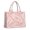 Pink White Gold, variant on Large Capacity Tote Bag,Teal Gold Marble Pattern Handbag Fashion Luxury Tote Bag,15.7"x13"x 5.1" Inches,Laptop Compatible