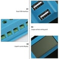 thumbnail image 2 of 1Pc 30A PWM Solar Charge Controller Solar Panel Charging Control With Monitor for LED Smart Lighing System (Sky-Blue), 2 of 8