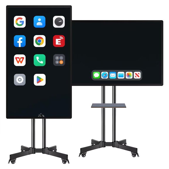 BELNET 49 Inch 2K UHD Smart TV Controls Reversed Control System & Multi-Touch for Bedroom/Office Setup​(Include Wall Mount)