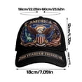 thumbnail image 3 of TOWED22 250 Anniversary USA Hat - 250 Year American Anniversary Hat Eagle Liberty Bell Statue of Liberty Patriotic Embroidered Hats C, 3 of 9