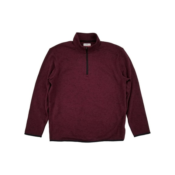 Grand Slam Mens Burgundy Performance Fleece Quarter-Zip Pullover Sweatshirt XL