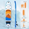 thumbnail image 2 of Cadalene 10'6" Inflatable Stand Up Paddle Board with Premium SUP Accessories,Built-in Camera Mount,for All Skill Levels, 2 of 8