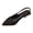Black, variant on Women's Sling Back Pumps Sandals Glitter Plaid Stiletto Heel Backless Pointed Toe Casual Wedding Dress Shoes Blue Size 9.5