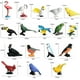 thumbnail image 3 of 17 piezas de figuras de animales de aves simuladas, modelo de loro, juguetes de PVC, colección de figuritas de pájaros flamencos, juego de adornos para tartas, regalo para niños, juguetes educativos, 3 of 9