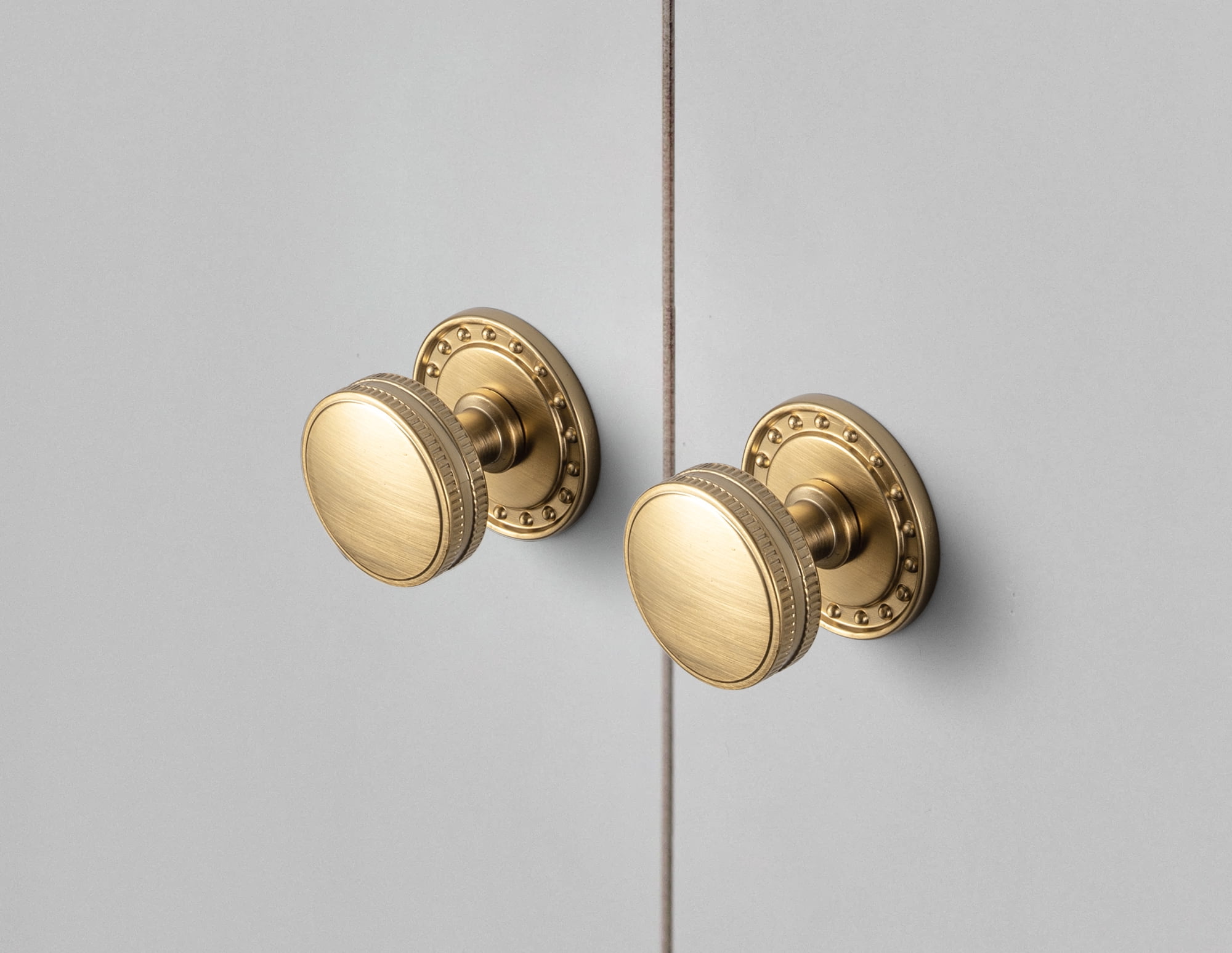 Goo-Ki Champagne Bronze Cabinet Drawer Knobs with Backplate, Cabinet Handles Zinc Alloy Hardware for Dresser,Wardrobe,Cupboard, 6 Pack (G018)