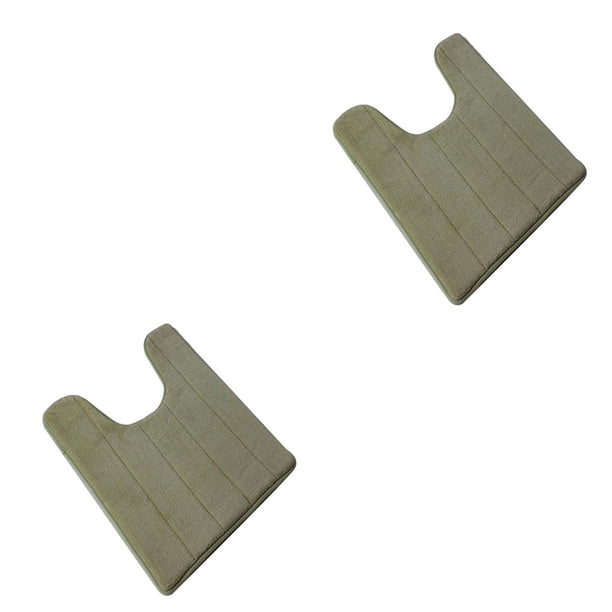 Alfombrilla de baño Naiovety absorbente antideslizante Verde 40*60cm 2piezas