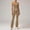 Khaki, variant on Womens 2 Piece Sport Outfits Summer Crew Neck Crop Sleeveless Tank Tops and Crossing Legging Tracksuit Athletic Matching Set for Yoga Workout Gym