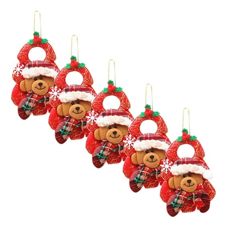 

Dezsed Christmas Decorations Christmas Deer Snowman Christmas Tree Decorations Pendant Red