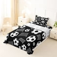 thumbnail image 5 of Erosebridal Boys Soccer Games Kids Twin Sheet Sets,Football Sport Theme Bedding For Boys 3-Piece, 5 of 6
