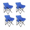 thumbnail image 1 of Sillas De Camping Playa Pesca Plegables Impermeables Set 4 Color Azul, 1 of 3