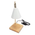 thumbnail image 4 of Lámpara Calentador de Velas, Vela Aromática decorativa sin humo regulable, Luz de fusión de cera con base de madera para dormitorio y oficina, 4 of 7
