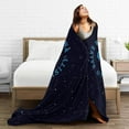 thumbnail image 5 of Salve Regina University Logo Fleece Blanket, Very Soft Microfiber Flannel Blanket for Couch Warm and Cozy for All Seasons, 5 of 6
