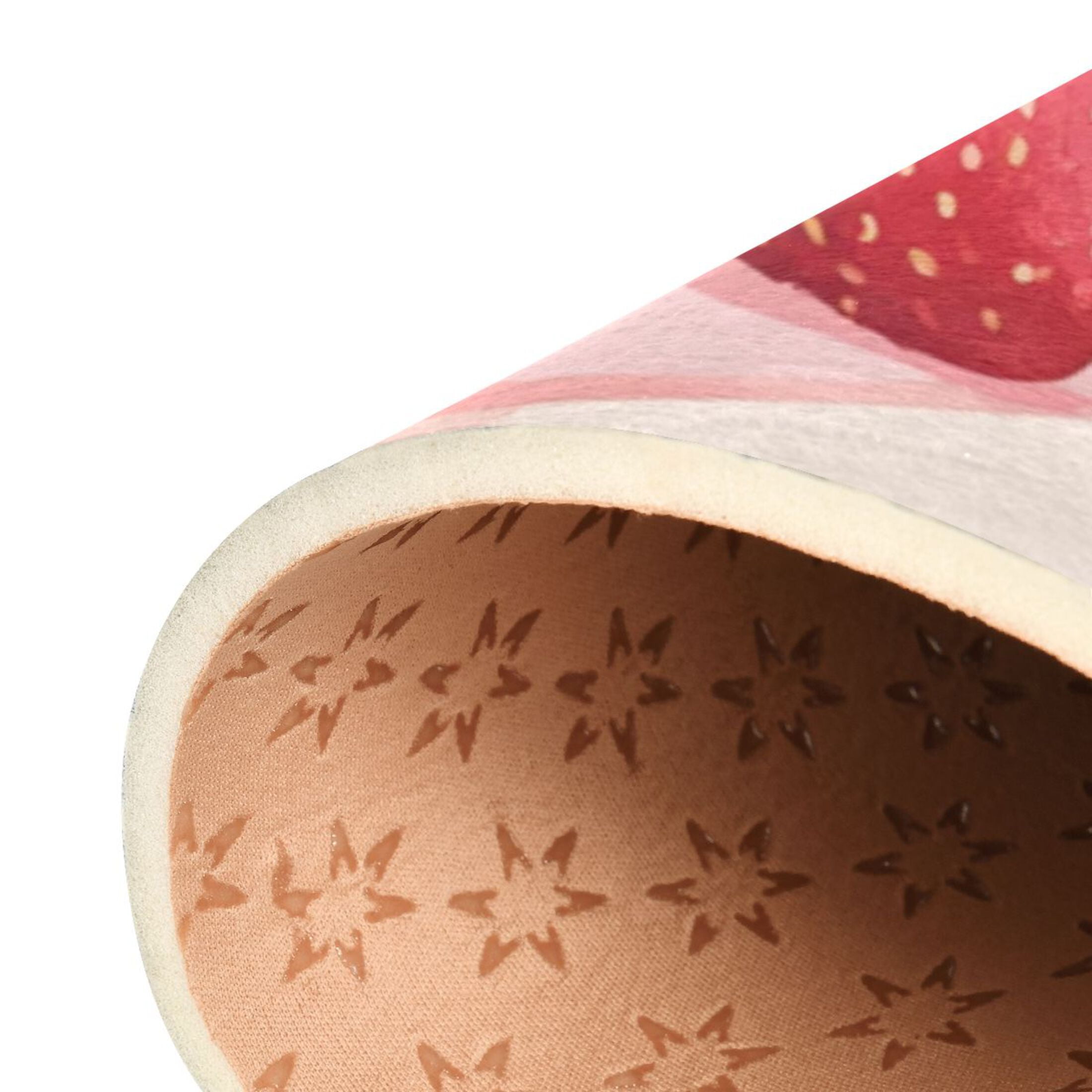 BZSMCE Vintage Area Rugs Strawberry Cake Creative Area For