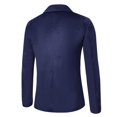 thumbnail image 2 of Vedolay Men Tops Mens Casual Long Sleeve Open Front Lapel Collar Blazer Jacket,Navy XL, 2 of 3