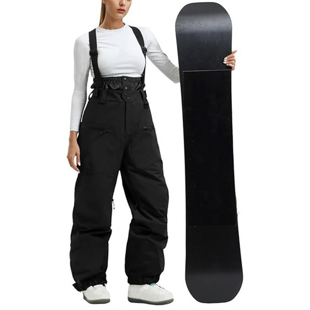 Timegard Overalls for Women 1 Piece Elastic High Waist Zipper Loose Snowboard Rompers Outdoor Ski Active Jumpsuit