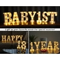 thumbnail image 7 of Led Letters Lights 26 Alphabet and 10 Number Decorative Lighted Letters,Battery Powered Led Marquee Light Up Letters for Wedding Birthday Party Home Decor(Number 5), 7 of 7