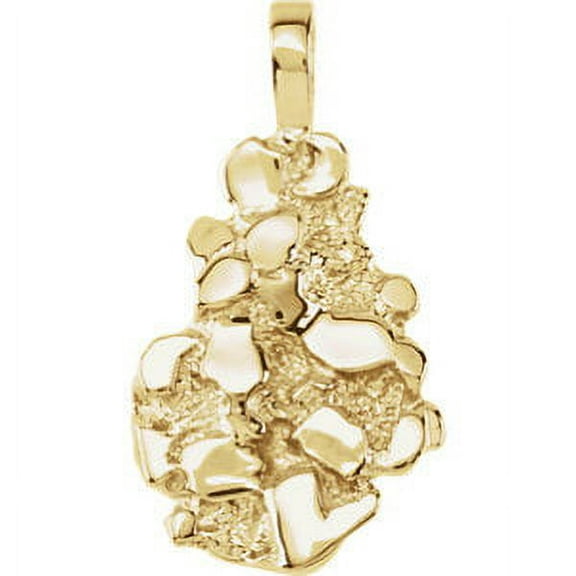 FB Jewels 14K Yellow Gold Nugget Pendant