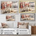 thumbnail image 4 of Designart "Winter Contrast Birch Woods IV" Tree Birch Floater Framed Canvas Art Print, 4 of 5