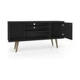 thumbnail image 2 of Manhattan Comfort Liberty 53 Inch Mid Century Modern TV Stand Table, Black, 2 of 5