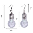 thumbnail image 2 of LYMAYTER Boucles d'Oreilles Ampoule Colorée 1 Paire Crochet - Forme d'Ampoule, Hypoallergénique, 2 of 7