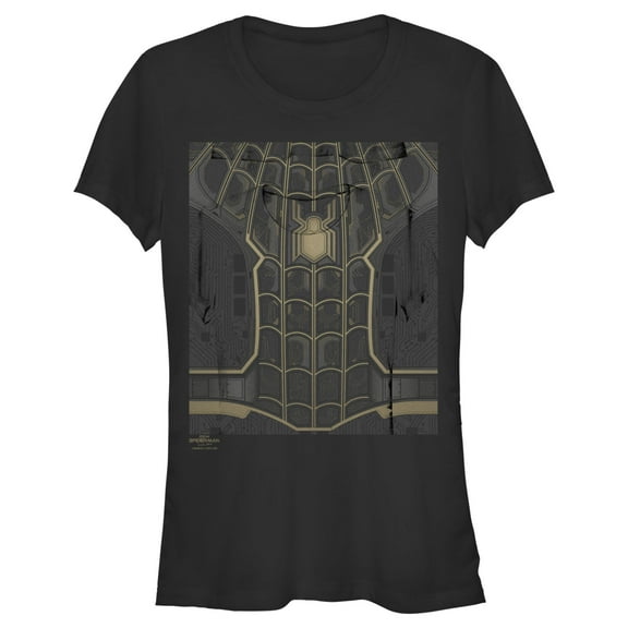 Junior's Marvel Spider-Man: No Way Home Black Suit  Graphic Tee Black Large