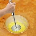 thumbnail image 4 of Xecvkr Stainless Steel Potato Masher Manual Crusher for Baby Food Puree Avocado Kitchen Tool with Comfortable Grip, 4 of 5