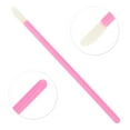 thumbnail image 3 of Unique Bargains 100 Pcs Disposable Barreled Solid Rod Lip Brush for Vacation Rose Red Plastic Flocking, 3 of 5
