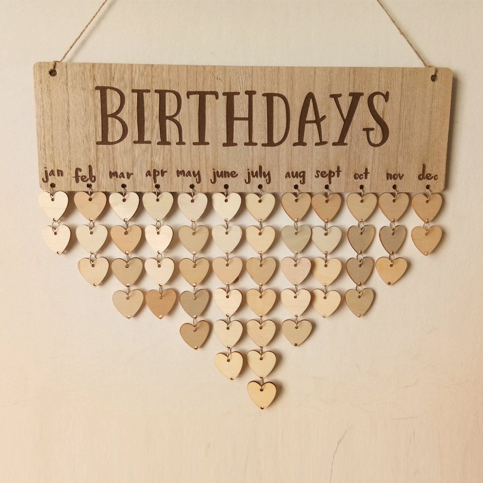Wooden Birthday Anniversary Wall Hanging Reminder Family Birthday Board Plaque Calendar Wooden Birthday Calendar - Walmart.com Wooden Birthday Anniversary Wall Hanging Reminder Family Birthday Board Plaque Calendar Wooden Birthday Calendar - Walmart.com