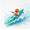 Blue, variant on RC Kayak with Paddling Propulsion, Anti‑Capsize Design, LED Lights, High/Low Speed Modes, 2.4G Remote Control Boat for Adults, HC-810/Yellow