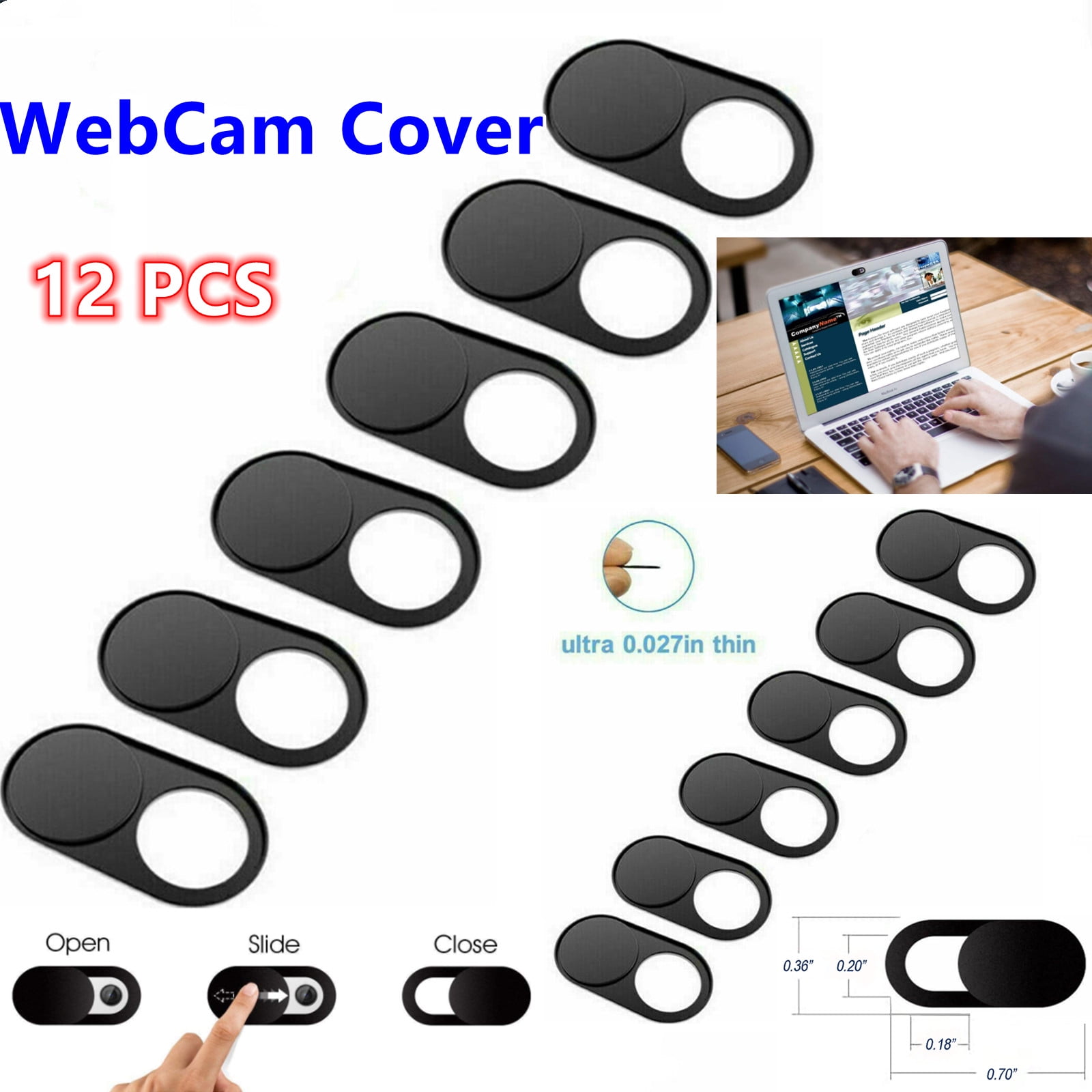 Laptop Camera Cover Slide 6 Pack Ultra Thin Privacy Camera Cover Slide Fits Most Laptop Desktop PC Tablet Smartphone Webcam Cover Phone Camera Cover Animal Pattern 