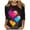 14 Black, variant on Valentines Tops Women, Heart Print T Shirt, Women 3/4 Sleeve Blouses Ladies Loose Casual Valentine's Day Printed Round Neck Three Quarter Sleeve T-Shirts Top