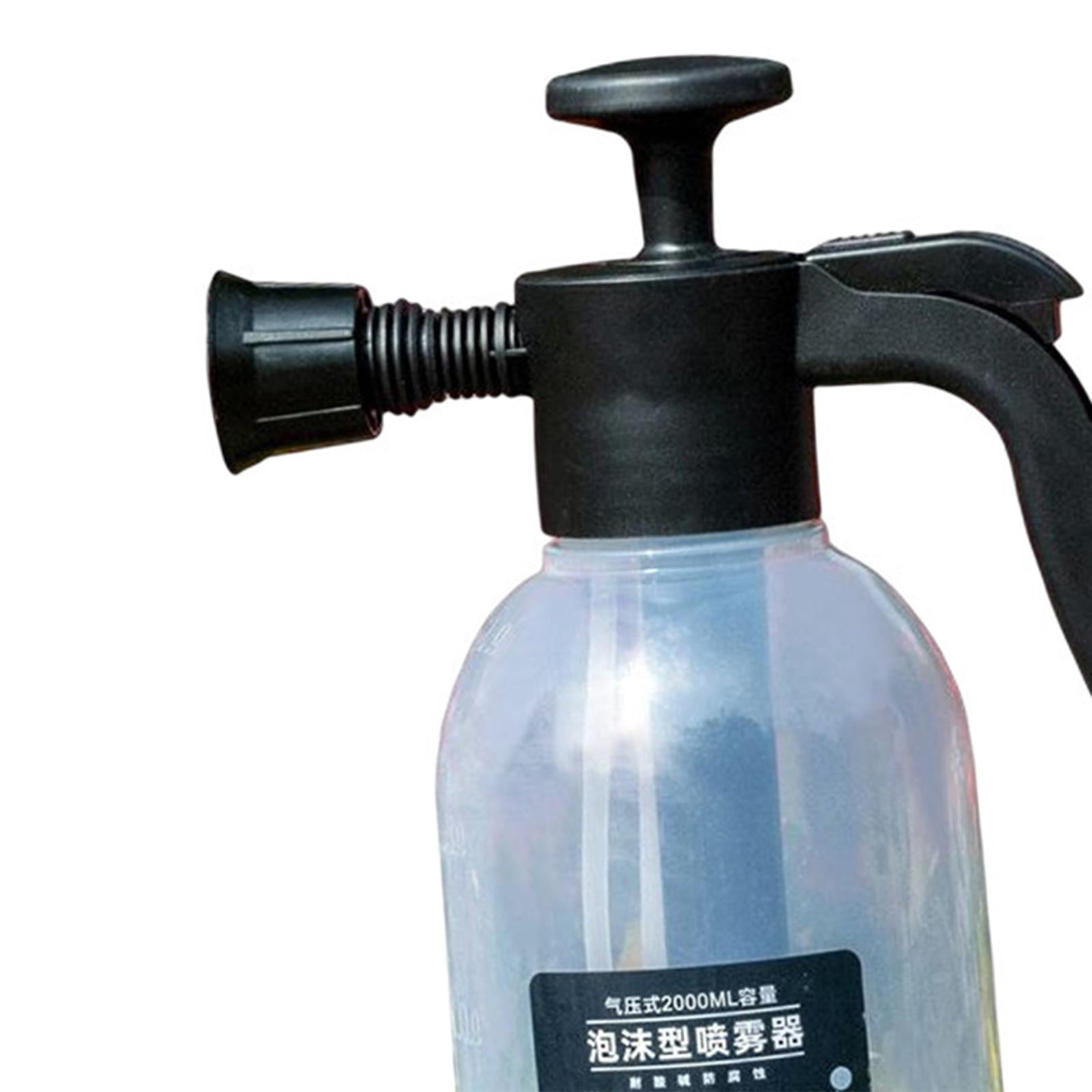 Nishiyuenyi Car Foaming Pump 2000ml and 3 Nozzle Hand Pressurized Soap Labor Saving Portable