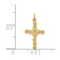 thumbnail image 4 of 14k Small .01ct. Diamond Cross Charm, 4 of 4