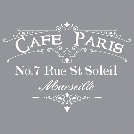 Americana Decor Stencil Cafe Paris 12 X Inches Americana Decor Stencil Cafe Paris 12 X Inches
